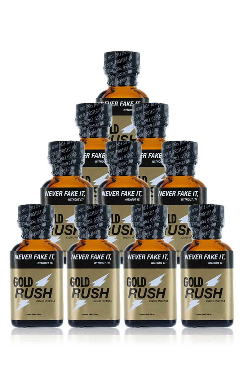 Pack 10 poppers Gold Rush 24 ml