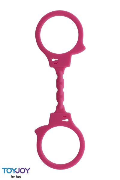 Menottes silicone stretchy - rose