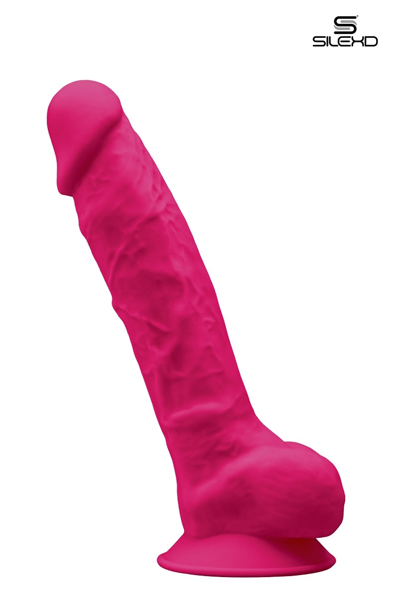 Gode double densité rose 23 cm - Modèle 1