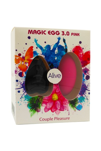 Oeuf vibrant télécommandé Magic egg 3 - rose