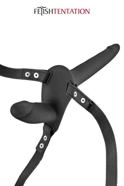 Double gode ceinture noir - Fetish Tentation