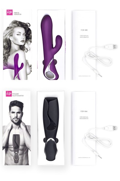 Kit 2 sextoys couple Venus et Vulcan