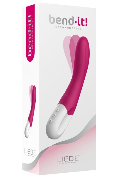 Vibromasseur flexible et rechargeable Bend It Cerise