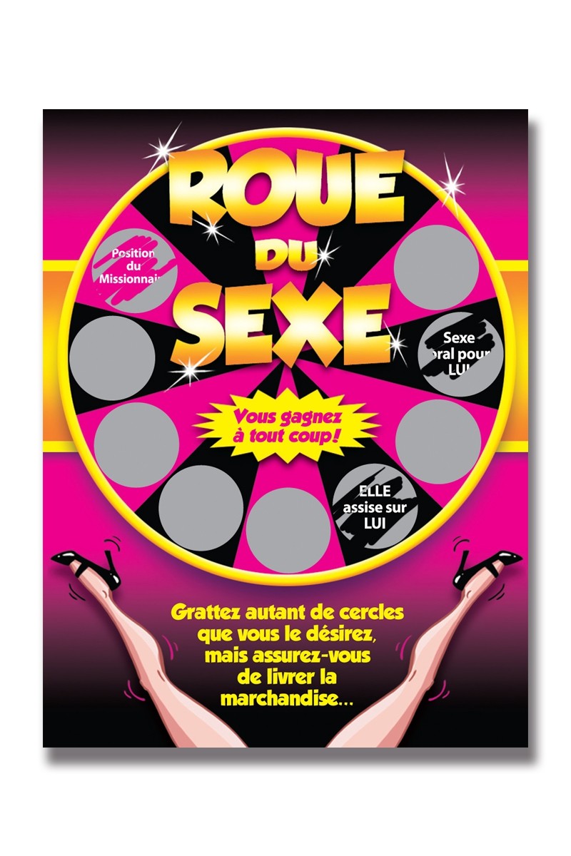 Carte à gratter roue du sexe