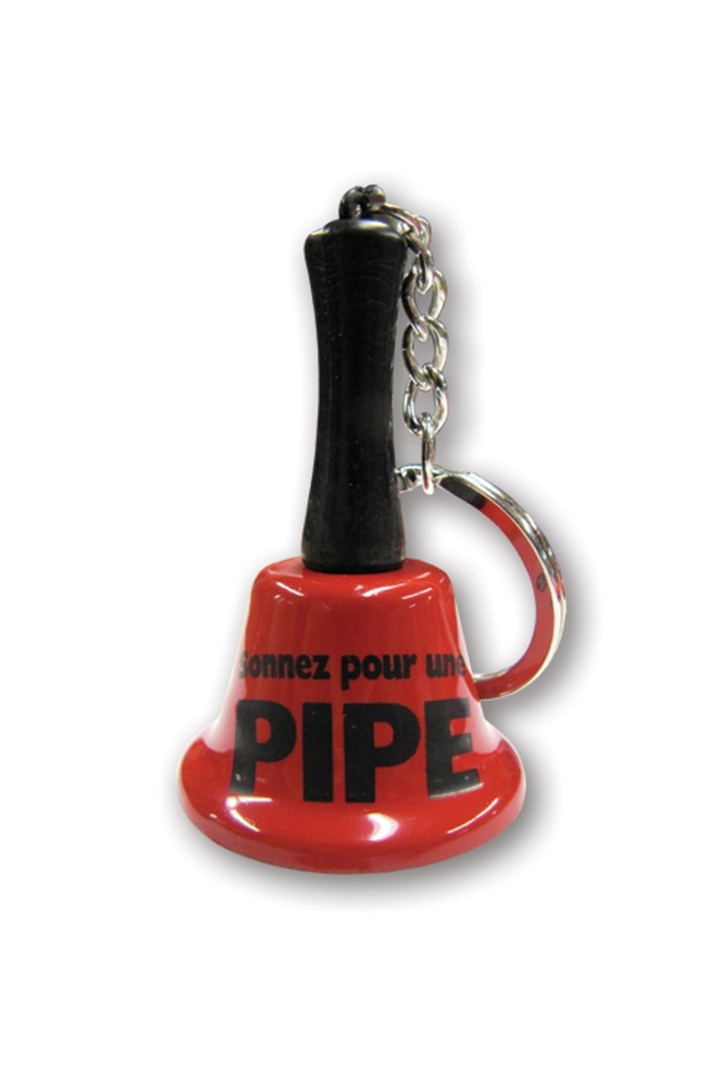 Porte-clés clochette - Sonnez pour une pipe