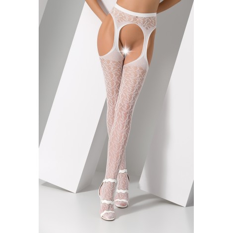 Collants ouverts S014 - Blanc