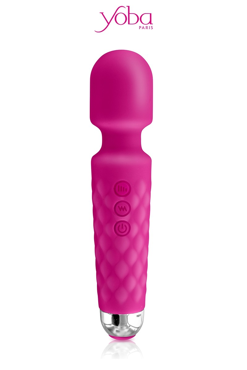 Vibro Love Wand rechargeable rose - Yoba