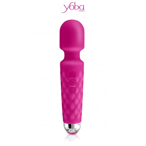 Vibro Love Wand rechargeable rose - Yoba