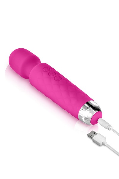 Vibro Love Wand rechargeable rose - Yoba