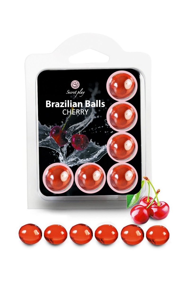 6 Brazilian Balls - cerise