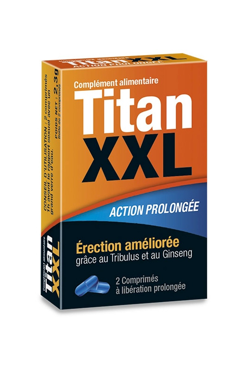 Titan XXL (2 gélules) - stimulant sexuel