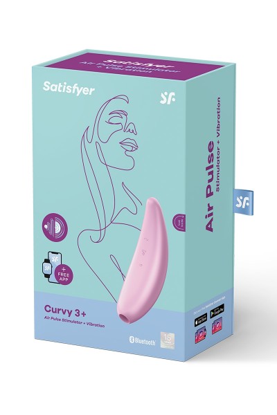 Stimulateur connecté Curvy 3+ rose - Satisfyer