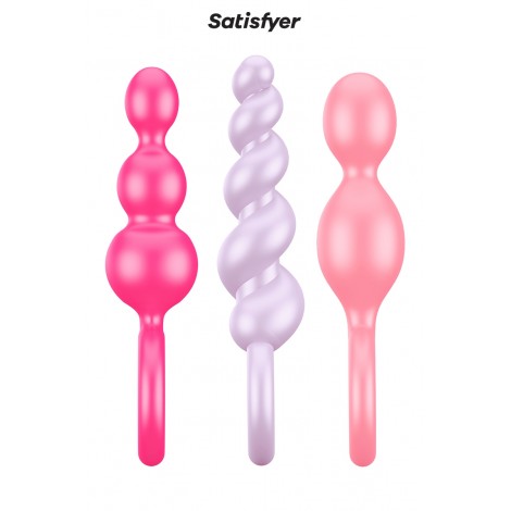 Set de 3 plugs colorés Booty Call - Satisfyer