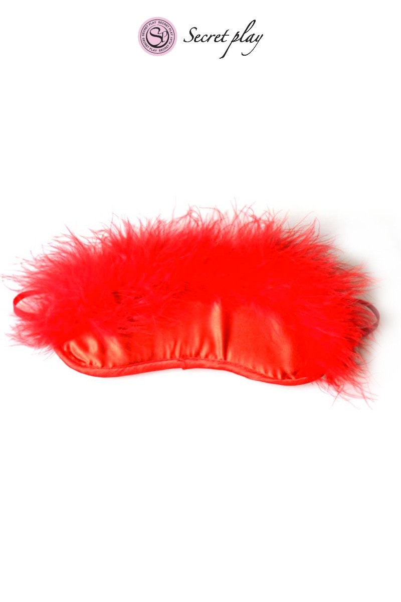 Bandeau rouge marabou - Secret Play