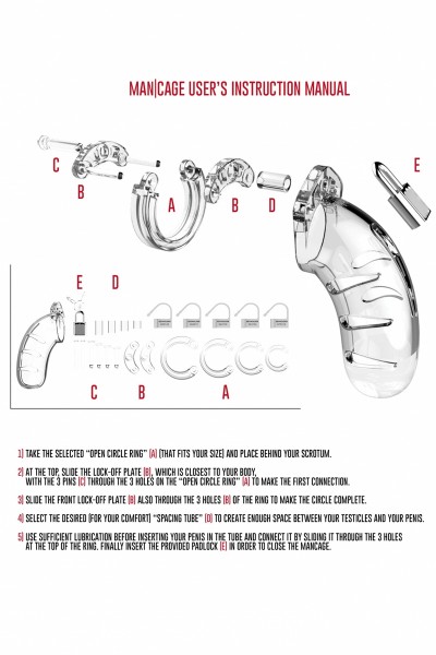 Cage de chasteté 9cm ManCage 01