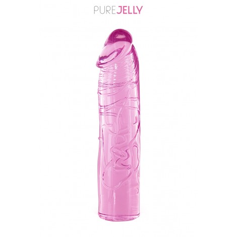 Godemichet droit rose 17,2 cm - Pure Jelly