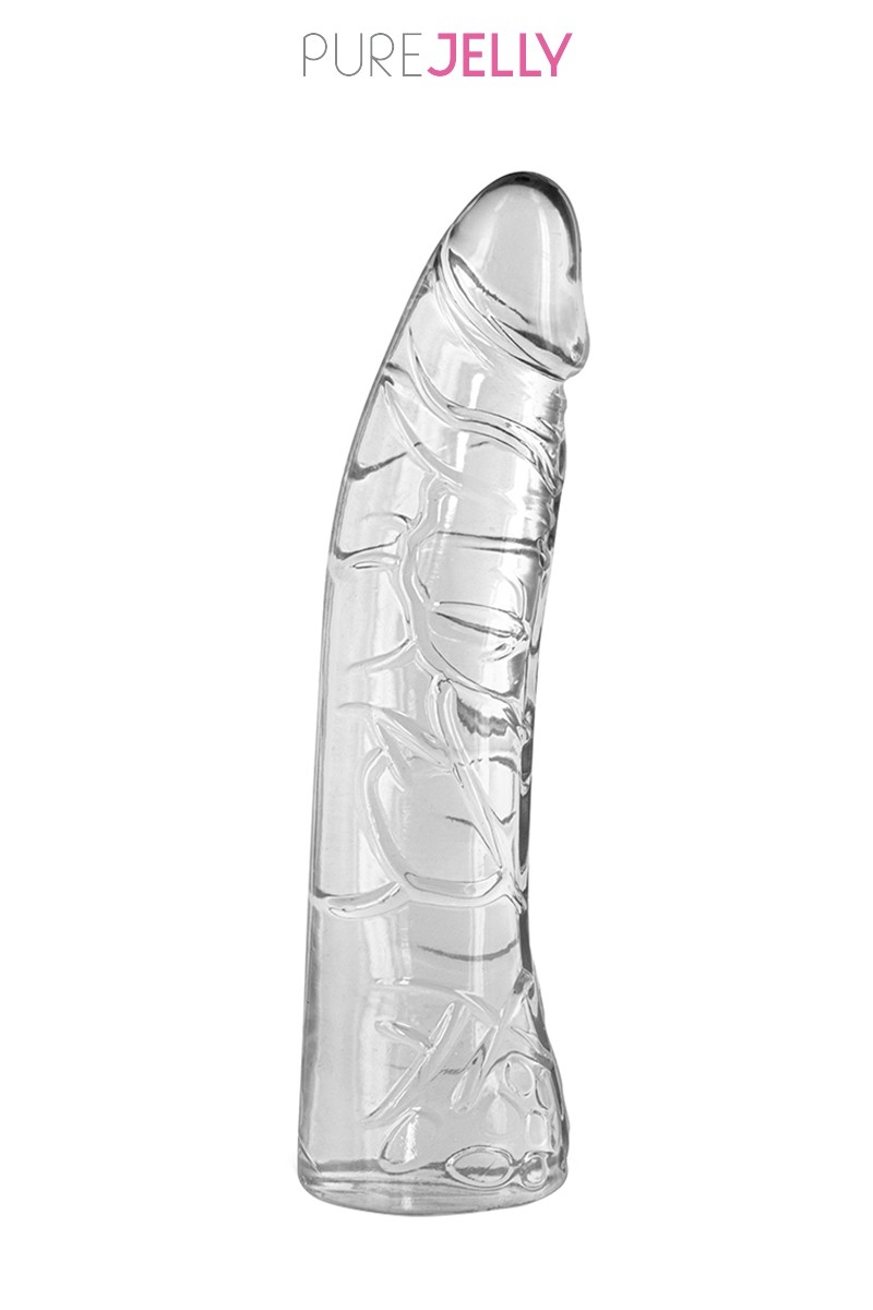 Gode courbe cristal 18,5 cm - Pure Jelly