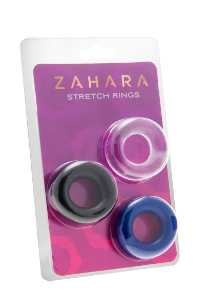 Set 3 Cockrings multicolore - Zahara