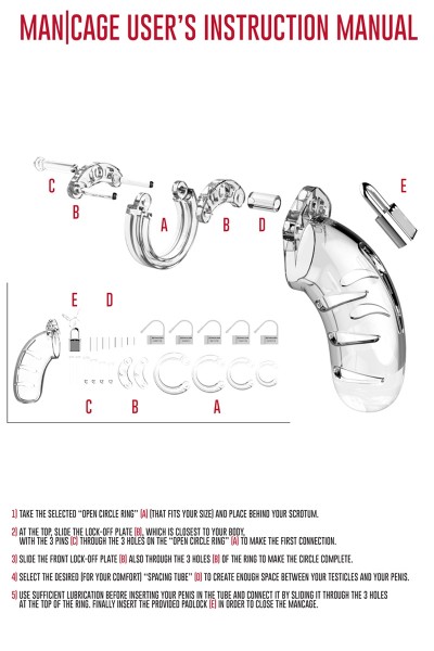 Cage de chasteté 6cm ManCage 13