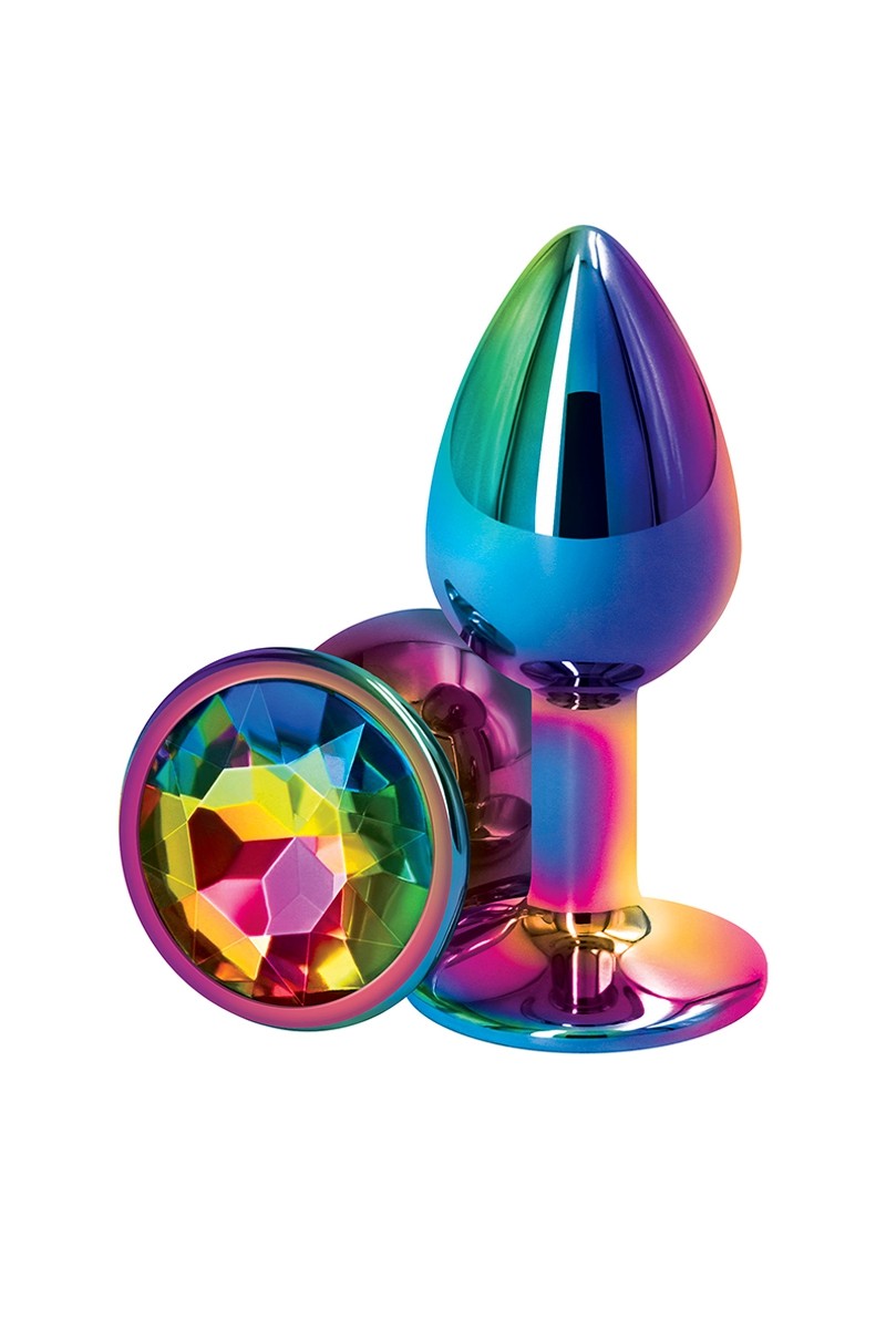 Plug anal aluminium multicolore S - Rear Assets