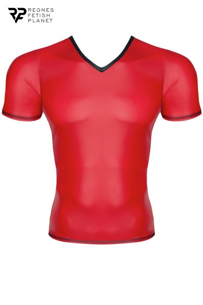 T-shirt wetlook rouge - Regnes