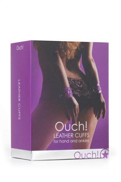 Menottes Premium en cuir violet - Ouch