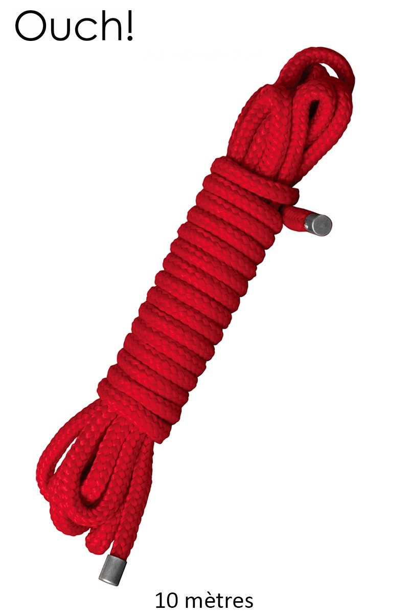 Corde de bondage Japonais 10m rouge - Ouch