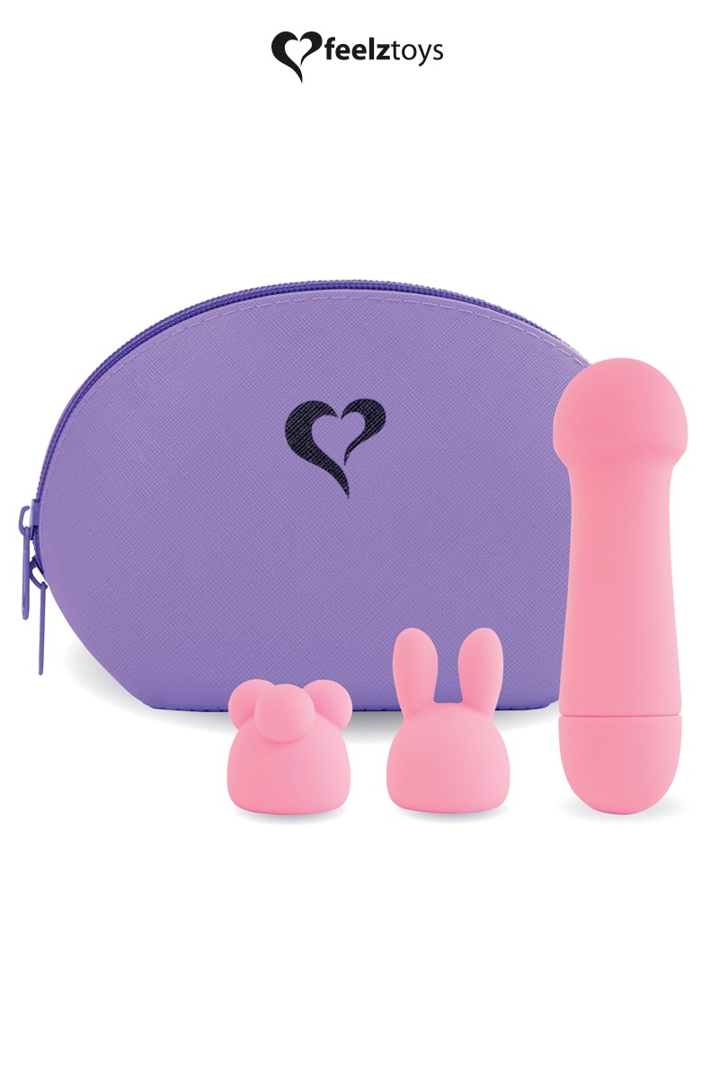 Mini vibromasseur Mister Bunny rose - Feelztoys