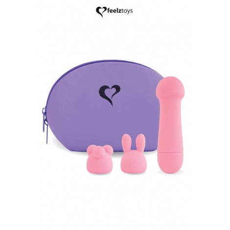 Mini vibromasseur Mister Bunny rose - Feelztoys