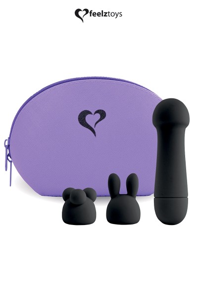 Mini vibromasseur Mister Bunny noir - Feelztoys