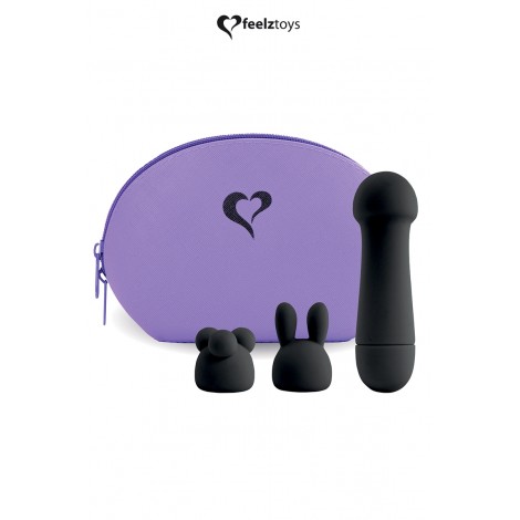 Mini vibromasseur Mister Bunny noir - Feelztoys