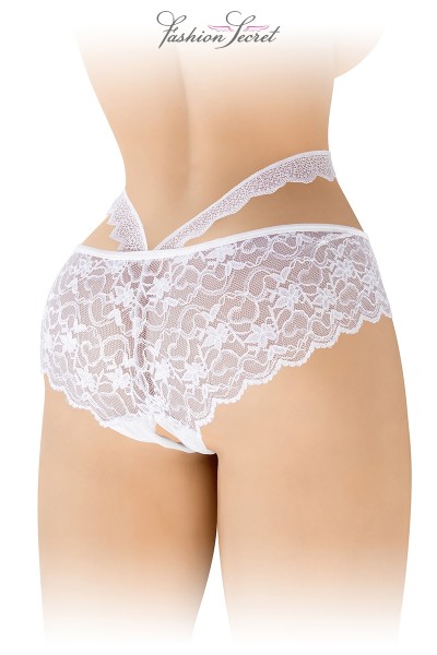 Culotte ouverte blanche Marie - Fashion Secret