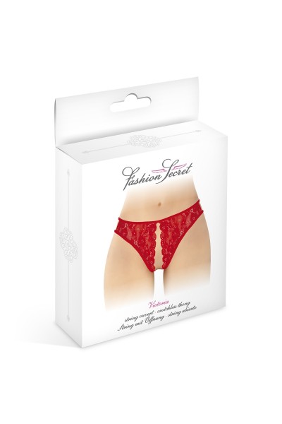 String rouge ouvert Victoria - Fashion Secret