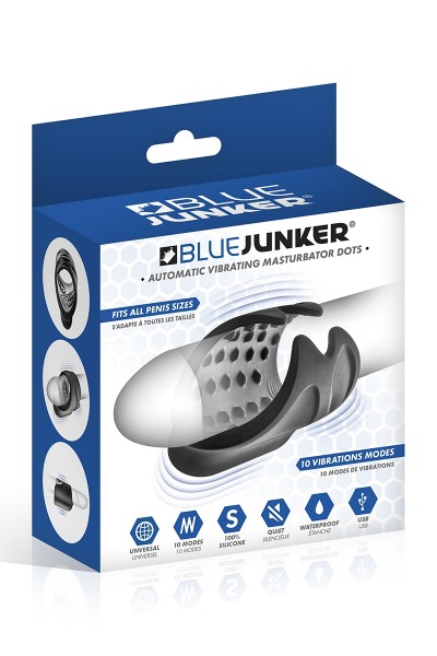 Masturbateur vibrant USB Dots - Blue Junker