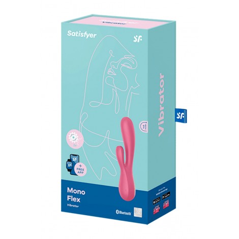 Vibro Rabbit connecté Mono Flex Rouge - Satisfyer