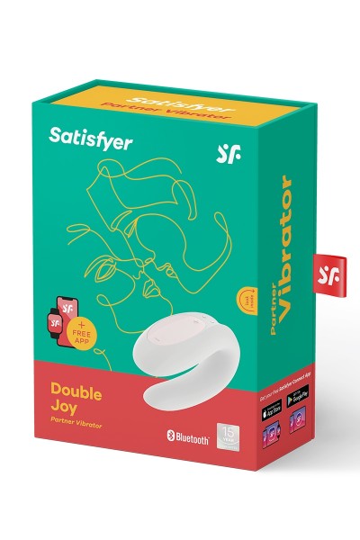 Stimulateur Double Joy blanc - Satisfyer