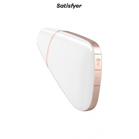 Stimulateur clitoridien connecté Love triangle blanc - Satisfyer