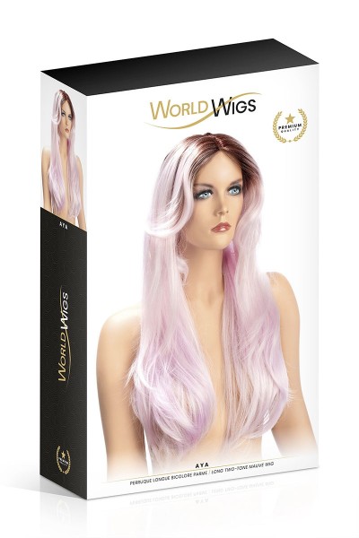 Perruque Aya parme - World Wigs