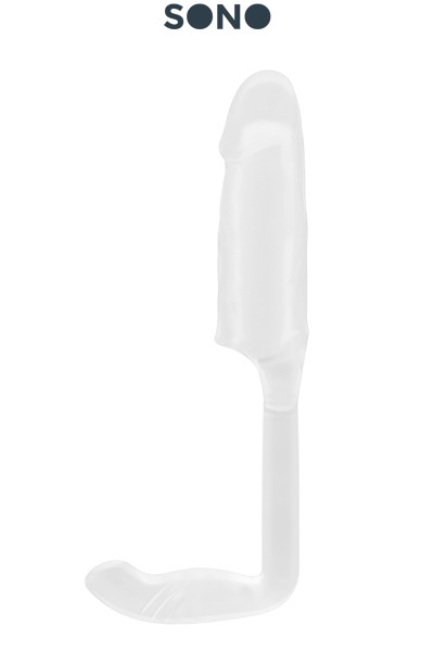 Extension de penis avec plug translucide - SONO 38