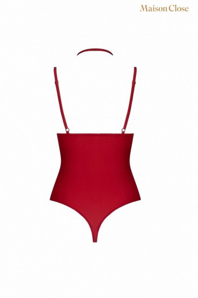 Body string seins nus rouge Le petit secret