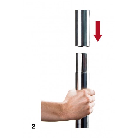 Barre de Pole Dance - Argent