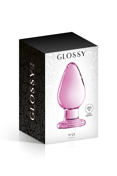 Plug anal verre Glossy Toys n° 25 Pink