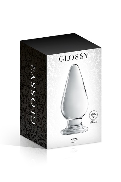 Plug anal verre Glossy Toys n° 26 Clear