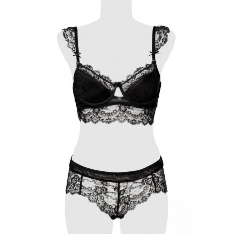 Ensemble culotte et balconnet dentelle - Grey Velvet