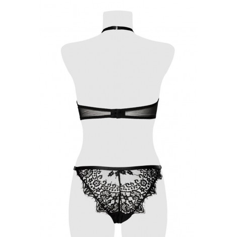 Ensemble bustier et string dentelle - Grey Velvet