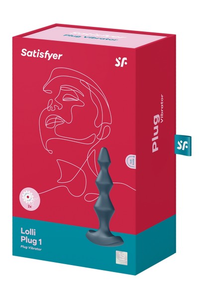 Plug anal vibrant Lolli Plug 1 anthracite - Satisfyer