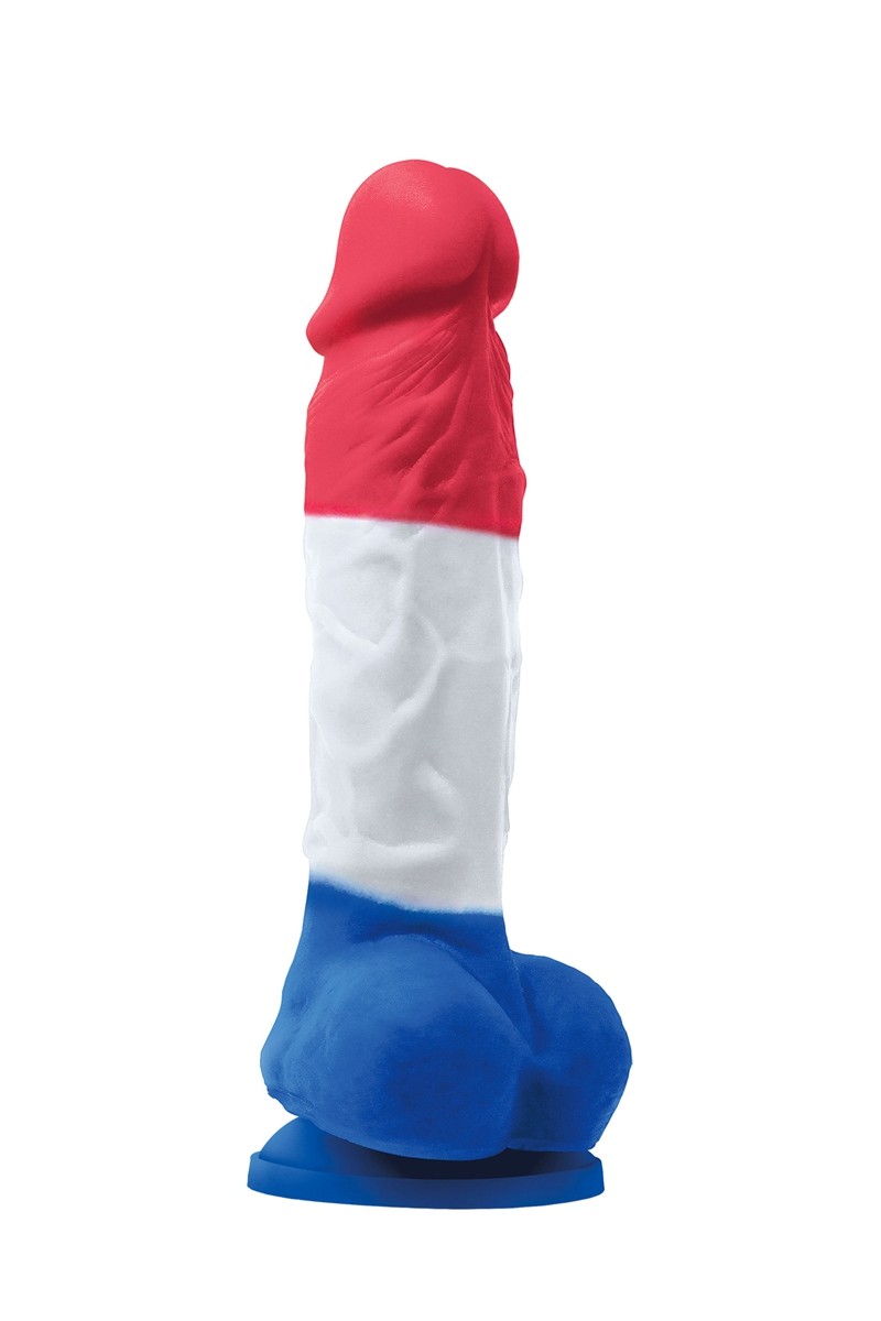 Dildo réaliste Edition Tricolore 17 x 3,7 cm