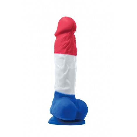 Dildo réaliste Edition Tricolore 17 x 3,7 cm