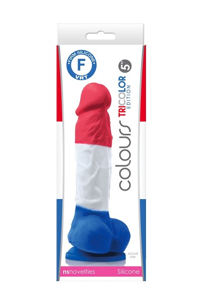 Dildo réaliste Edition Tricolore 17 x 3,7 cm