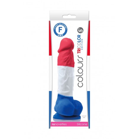 Dildo réaliste Edition Tricolore 17 x 3,7 cm